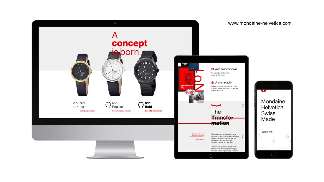 Mondaine Helvetica – Website